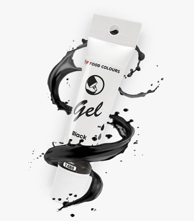Food Colours gelová barva tuba Black 30 g