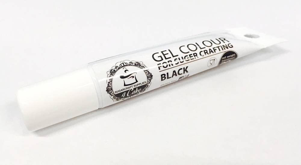 Food Colours gelová barva tuba (Black) černá 20 g
