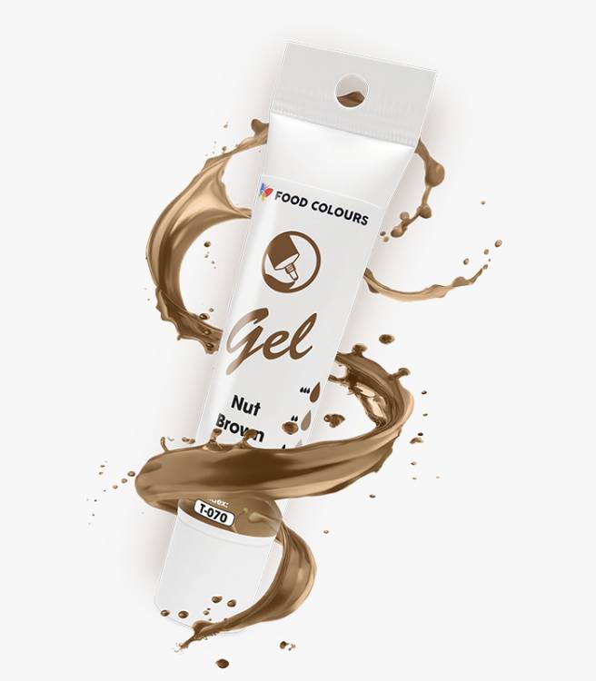 Food Colours gelová barva tuba Nut Brown 30 g