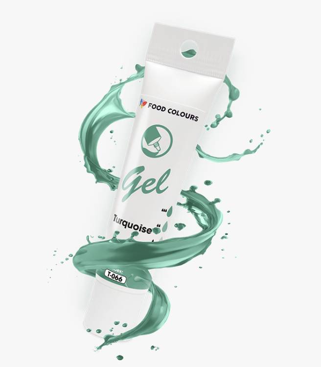 Food Colours gelová barva tuba Turquoise 30 g