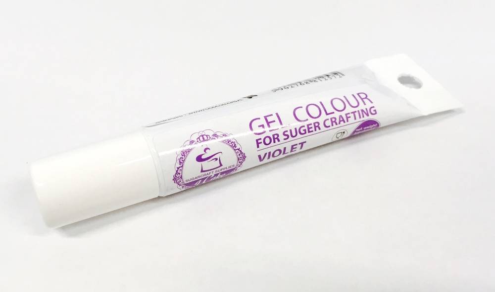 Food Colours gelová barva tuba (Violet) fialová 20 g