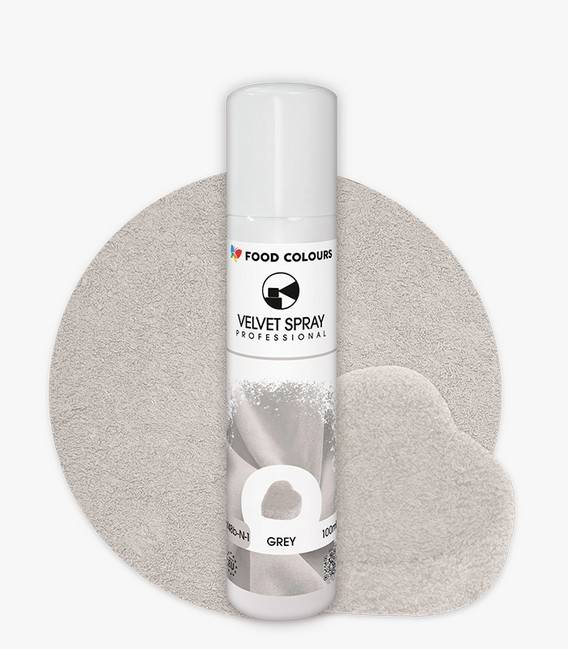 Food Colours sametový sprej Grey (100 ml)