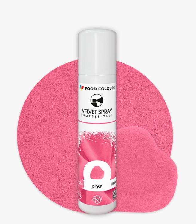 Food Colours sametový sprej Rose (100 ml)