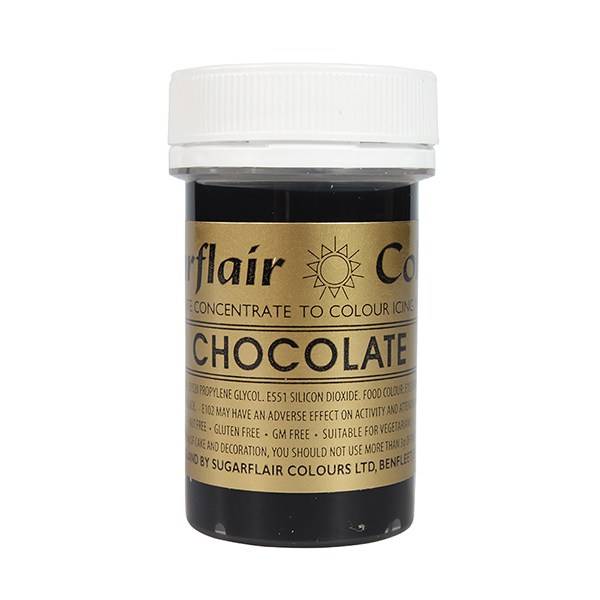 Gelová barva Sugarflair (25 g) Chocolate