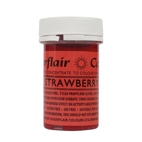 Gelová barva Sugarflair (25 g) Strawberry