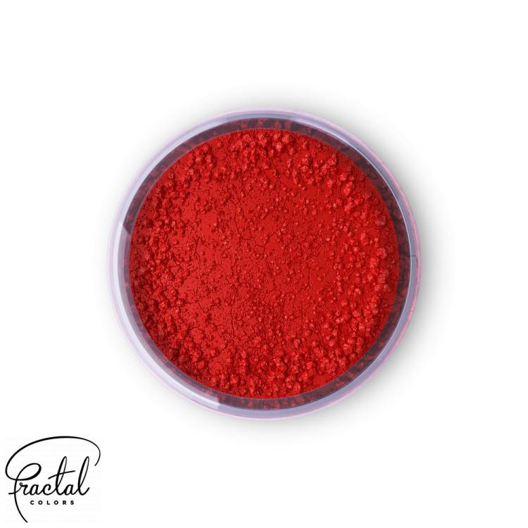 Jedlá prachová barva Fractal - Burning Red (1,5 g)