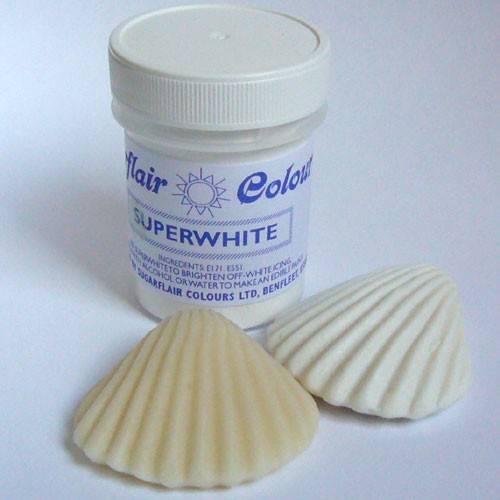 Jedlá prášková běloba Sugarflair (20 g) Superwhite (Bez E171)