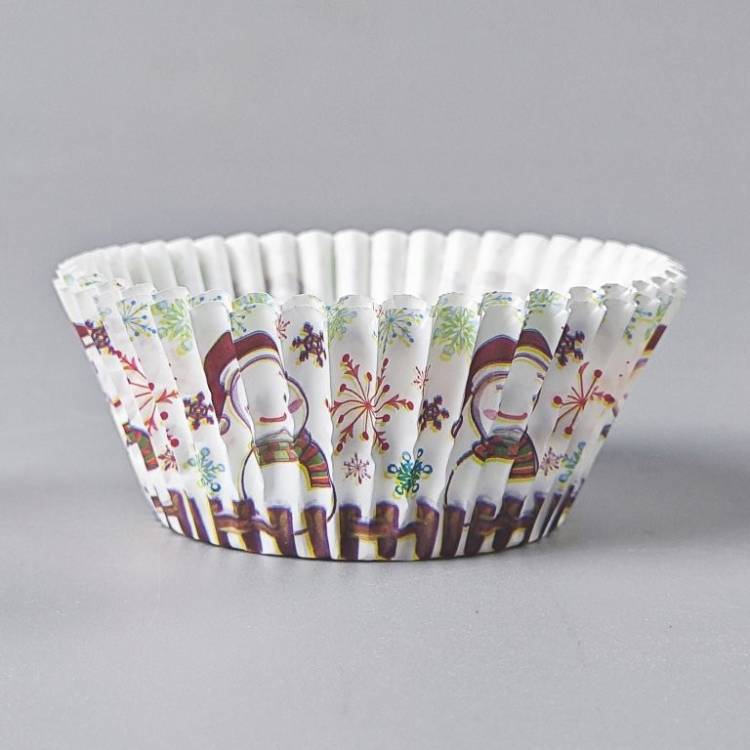 Košíčky na muffiny s vánočním motivem Sněhuláci (100 ks)