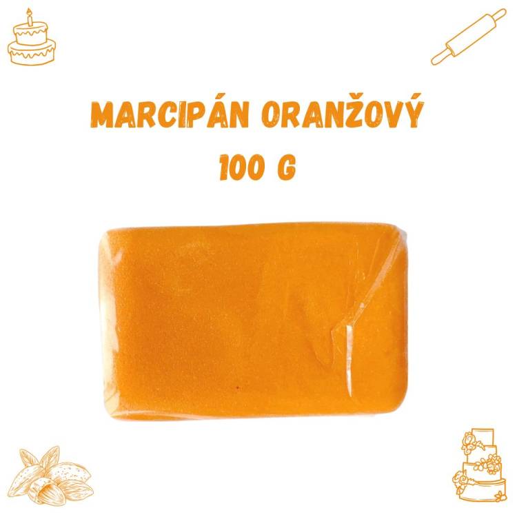 Marcipán oranžový (100 g)