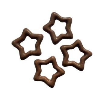 Michelle čokoládová dekorace Hvězdičky mléčné otevřené (6 ks)