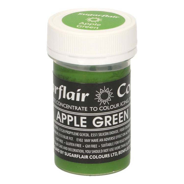 Pastelová gelová barva Sugarflair (25 g) Apple Green