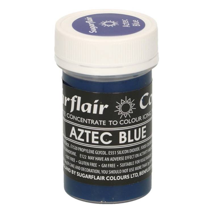 Pastelová gelová barva Sugarflair (25 g) Aztec Blue
