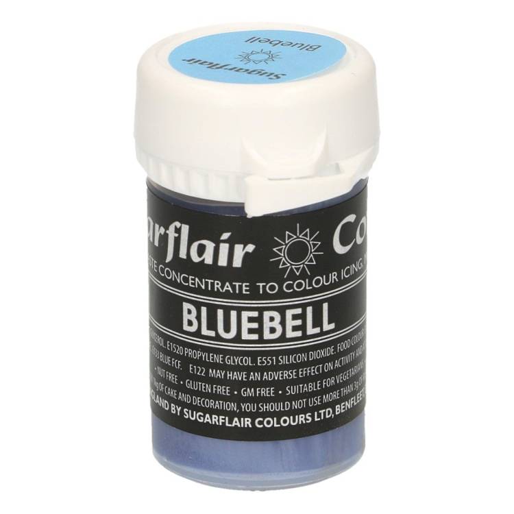 Pastelová gelová barva Sugarflair (25 g) Bluebell 1