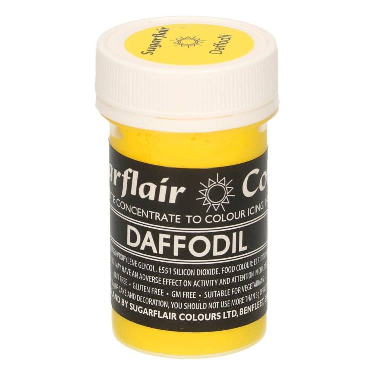 Pastelová gelová barva Sugarflair (25 g) Daffodil 1