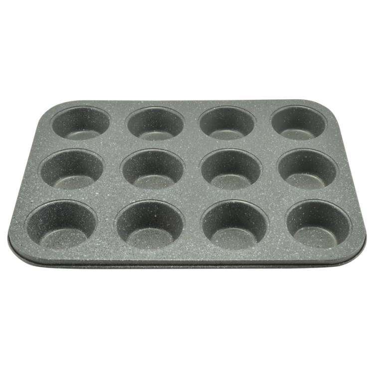 Perfect Home nepřilnavá forma na muffiny šedá (na 12 ks)