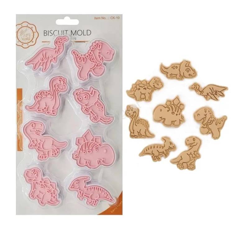 Plastové vypichovače Dinosauři (8 ks)