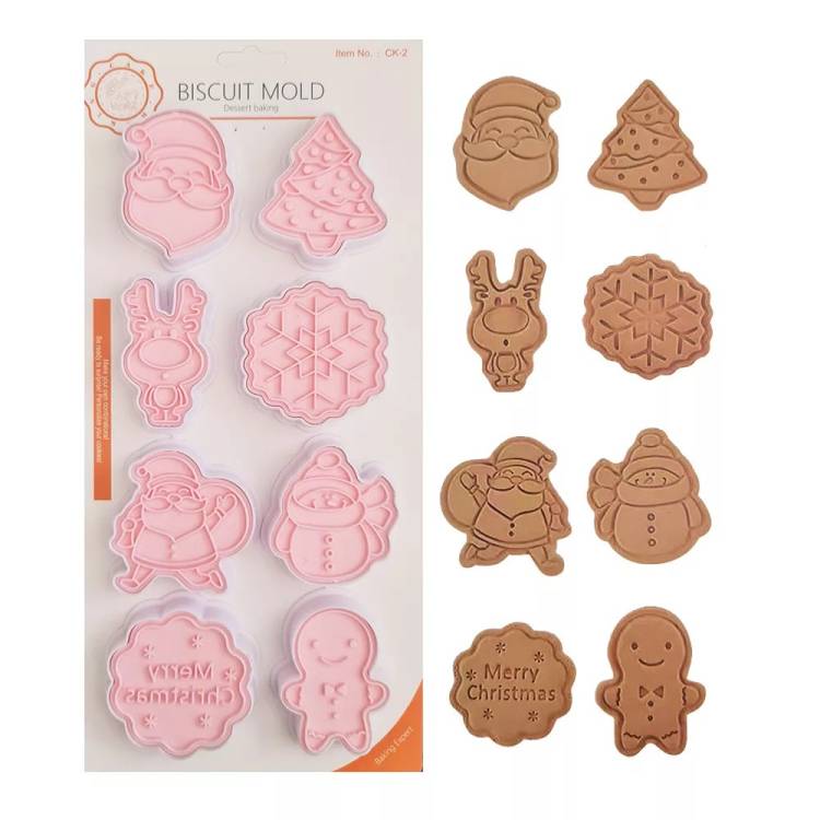 Plastové vypichovače Vánoce 2 (8 ks)