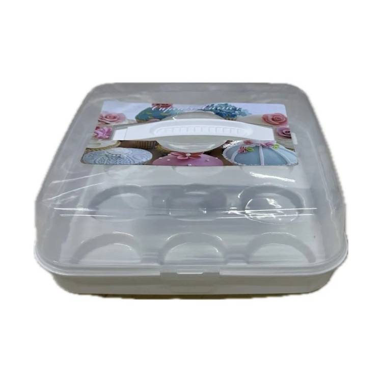 Plastový box na 9 muffinů (25 x 25 x 10 cm)