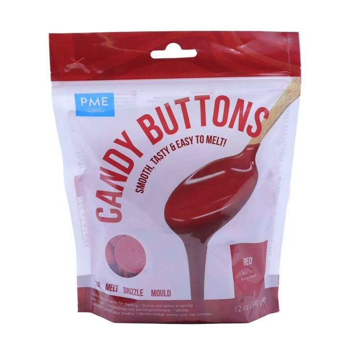 PME Candy Buttons poleva červená (340 g)