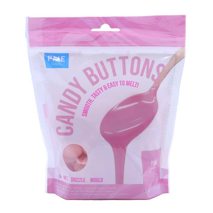 PME Candy Buttons poleva růžová (340 g)