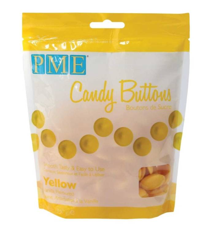 PME Candy Buttons poleva žlutá (340 g)