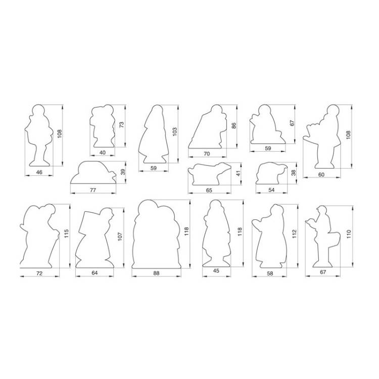 Sada vykrajovátek Betlém (15 ks)