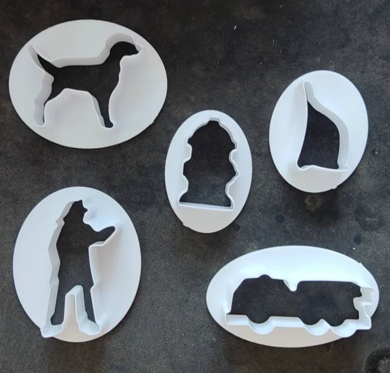 Sada vykrajovátek Venčení psa (5 ks)