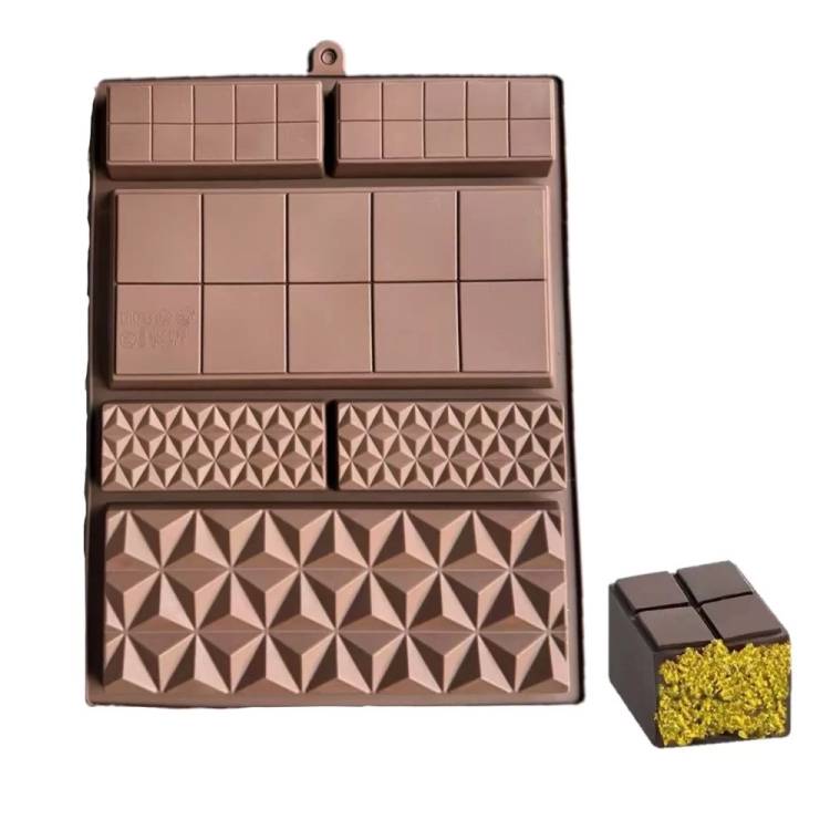 Silikonová forma na dubajskou čokoládu (na 6 tabulek)