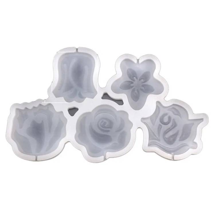 Silikonová forma na lízátka Květiny