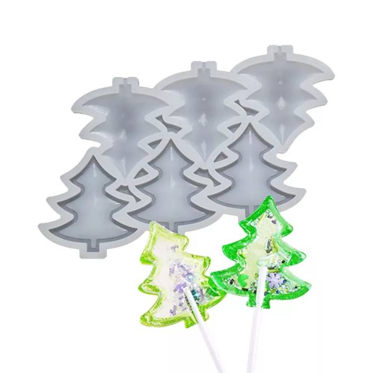 Silikonová forma na lízátka Stromečky