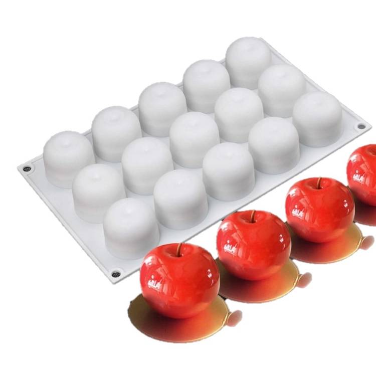 Silikonová forma na pečení/na mražené dezerty Jablka (na 15 ks)