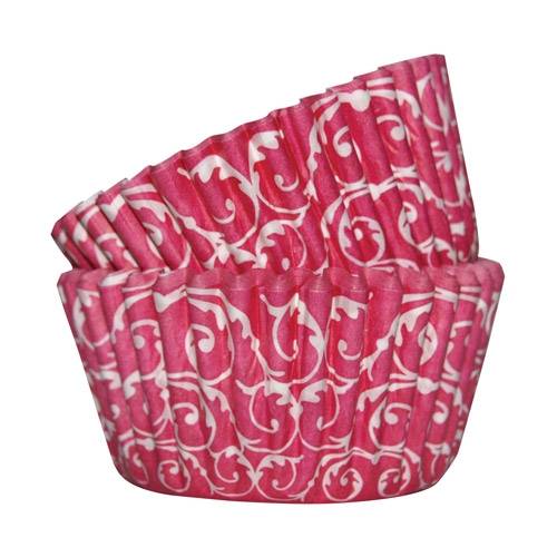 SK košíčky na muffiny Růžové s barokním vzorem (36 ks)