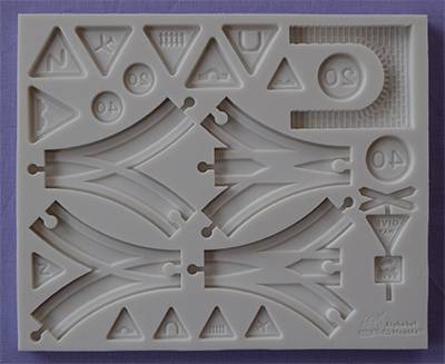 SLEVA 30%! AM0256 Silikonová forma Koleje (doplňky)