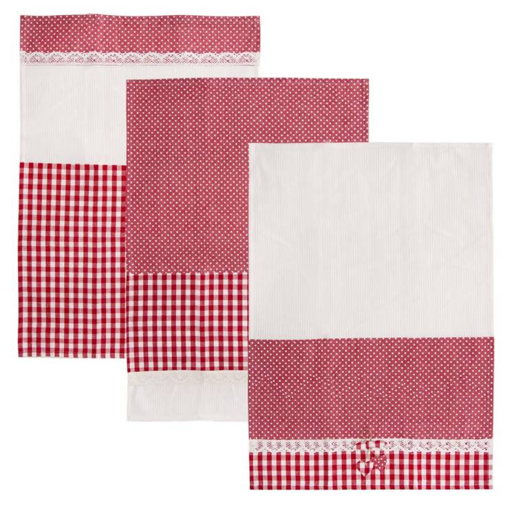 SLEVA 30%! Orion Kuchyňské utěrky červené (3 ks)