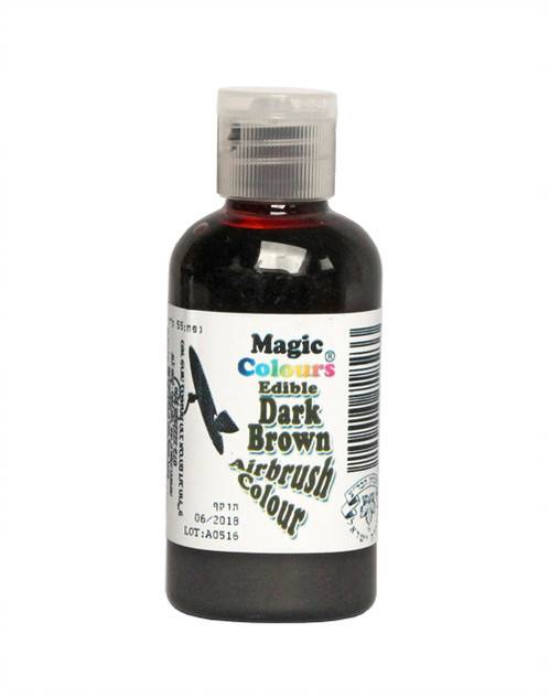 SLEVA 50%! Airbrush barva Magic Colours (55 ml) Dark Brown Trvanlivost do 05/2022!