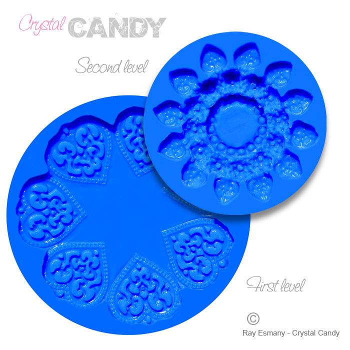SLEVA 50%! Candy silikonová forma Brož Gorgeous EB003