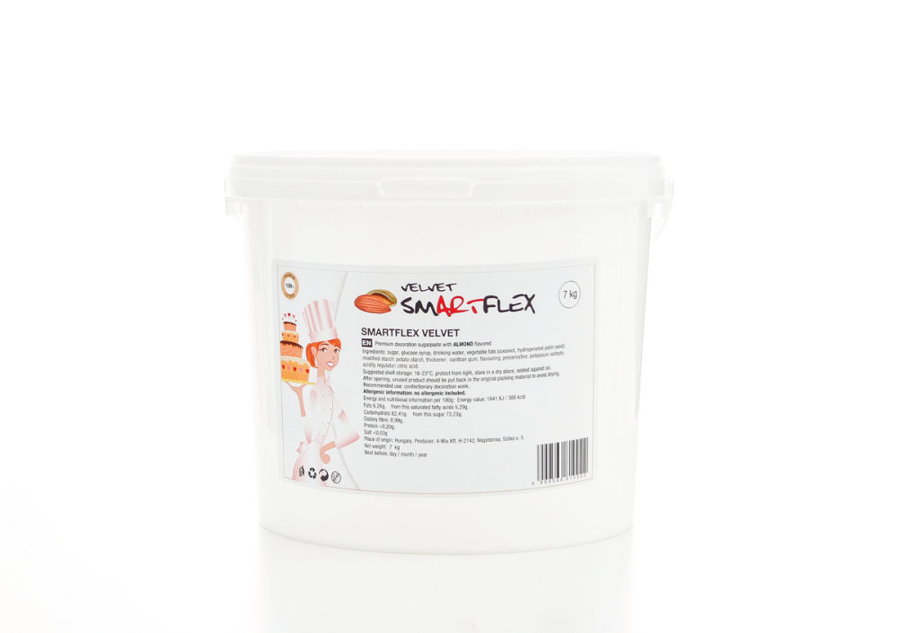 Smartflex Velvet Mandle 7 kg (Potahovací a modelovací hmota na dorty)