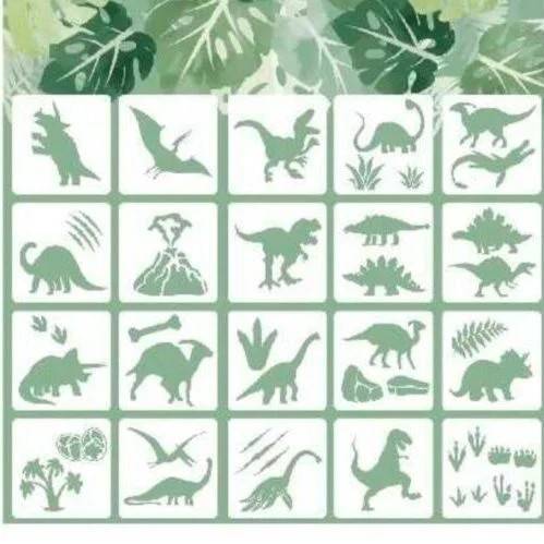 Stencily Dinosauři (20 ks)