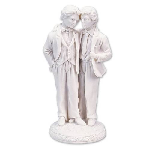 Svatební figurka Pár muži 13 cm