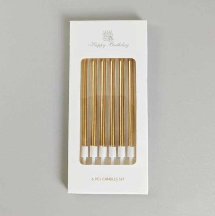 Svíčky Elegant broznové (6 ks)