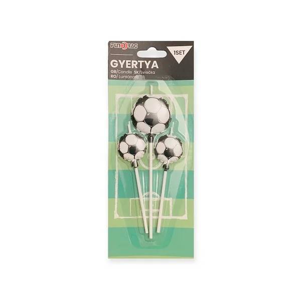 Svíčky Fotbalové míče balónky (3 ks)