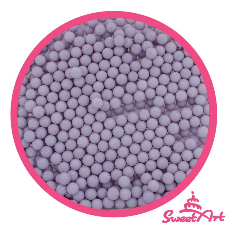 SweetArt cukrové perly fialové 5 mm (80 g)