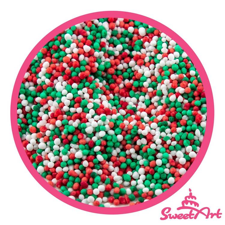 SweetArt cukrový máček Christmas mix (90 g)