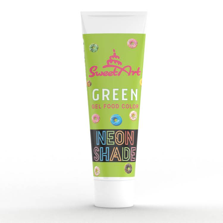 SweetArt gelová barva neonový efekt tuba Green (30 g)