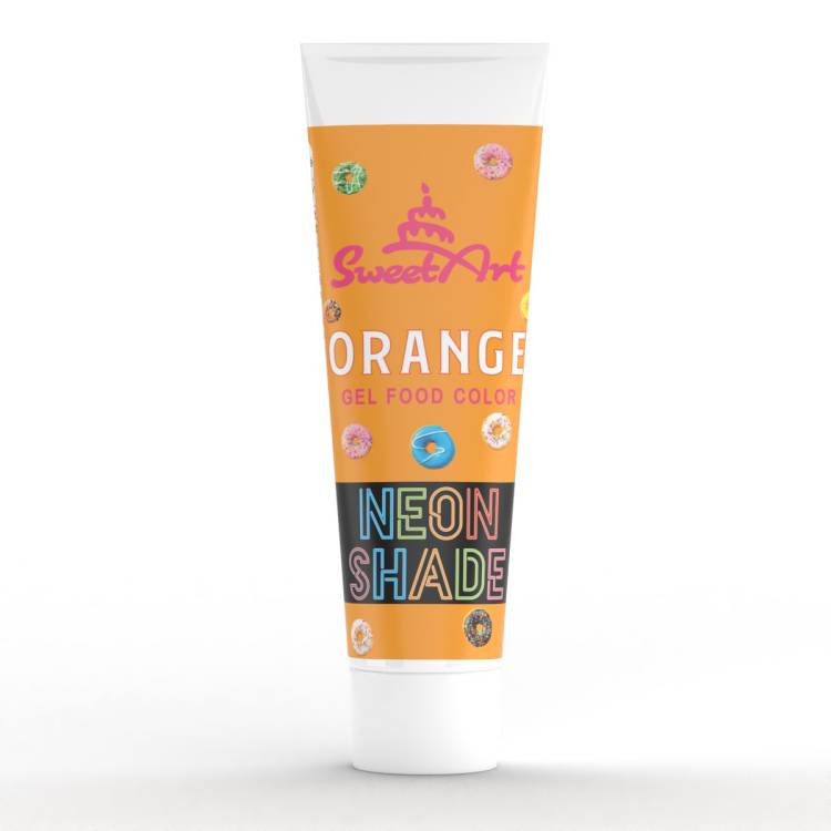 SweetArt gelová barva neonový efekt tuba Orange (30 g)  1