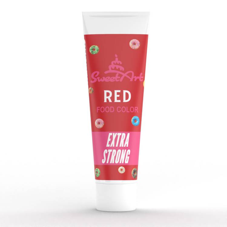 SweetArt gelová barva tuba Intense Red (30 g)