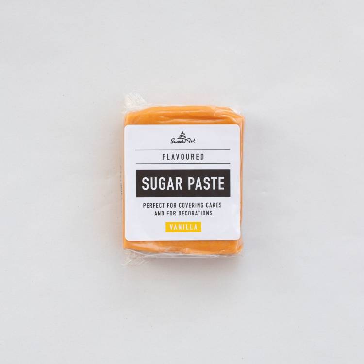 SweetArt potahovací a modelovací hmota vanilková Gold zlatožlutá (250 g)