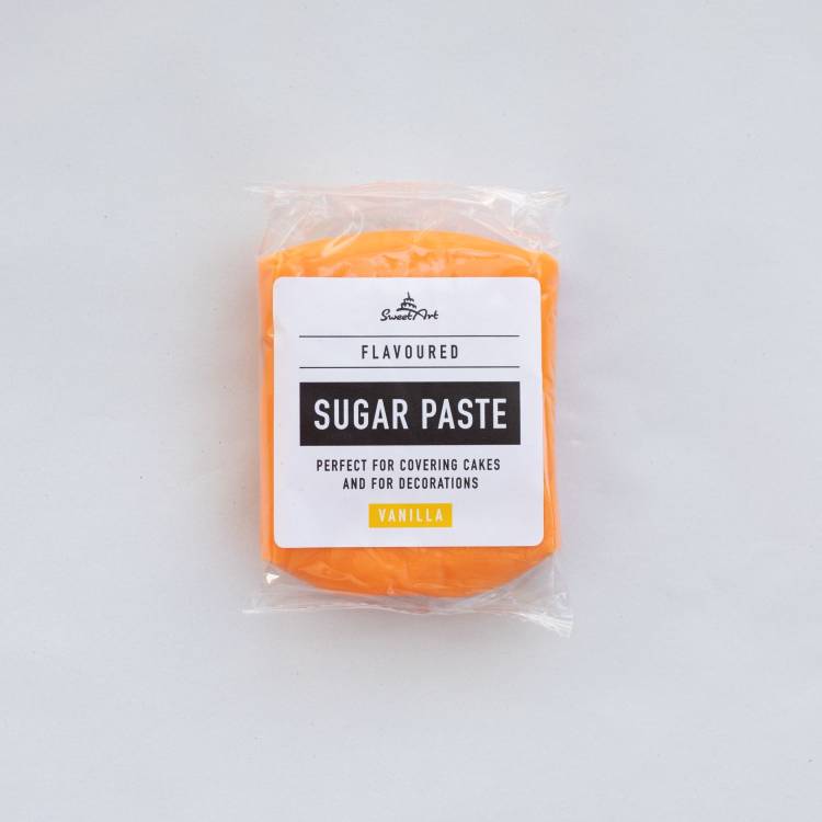 SweetArt potahovací a modelovací hmota vanilková neonový efekt Orange (250 g)