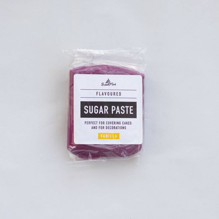 SweetArt potahovací a modelovací hmota vanilková neonový efekt Violet (250 g)