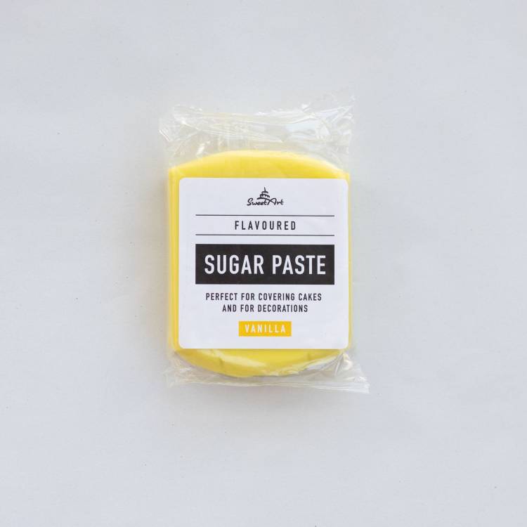 SweetArt potahovací a modelovací hmota vanilková neonový efekt Yellow (250 g)